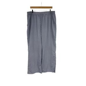 Michael Michael Kors Blue Pattern Wide Leg Beach Pants Womens Plus Size 3XL